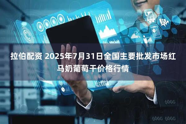 拉伯配资 2025年7月31日全国主要批发市场红马奶葡萄干价格行情